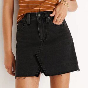 Madewell Rigid Denim A-Line Mini Skirt size 28